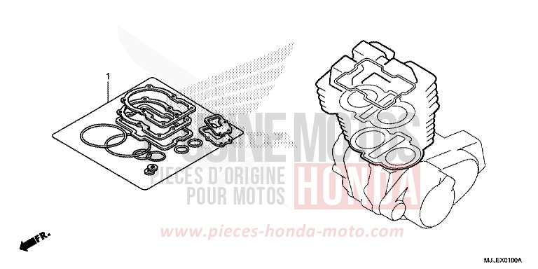 GASKET KIT A for NC700S Dual Cluth ABS CANDY ARCADIAN RED (R305) from 2014